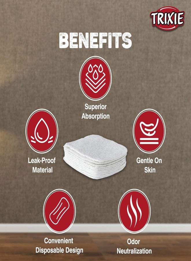 Trixie Combo of Trixie Protective Pants Pads for Dogs (Medium, 10pcs) and Pawpaya Everyday Pet Wipes (15 Pulls) | Ideal for House Training, Hygiene & Daily Cleaning | Safe, Gentle & Convenient Pet Care Kit - Image 5